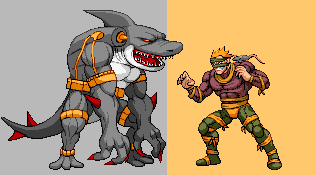 Nico_1805_'s tweet photo. Some old TMNT sprites I made for fun https://t.co/cYWYYMBtgP