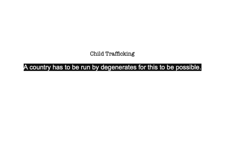 rockyoumentally's tweet photo. Remove Them.. 

#childtraffickin #childabuse #child #childabuser #Crime #Epstein #grooming #Brainwashing #pedophiles https://t.co/lCum9XXUp1