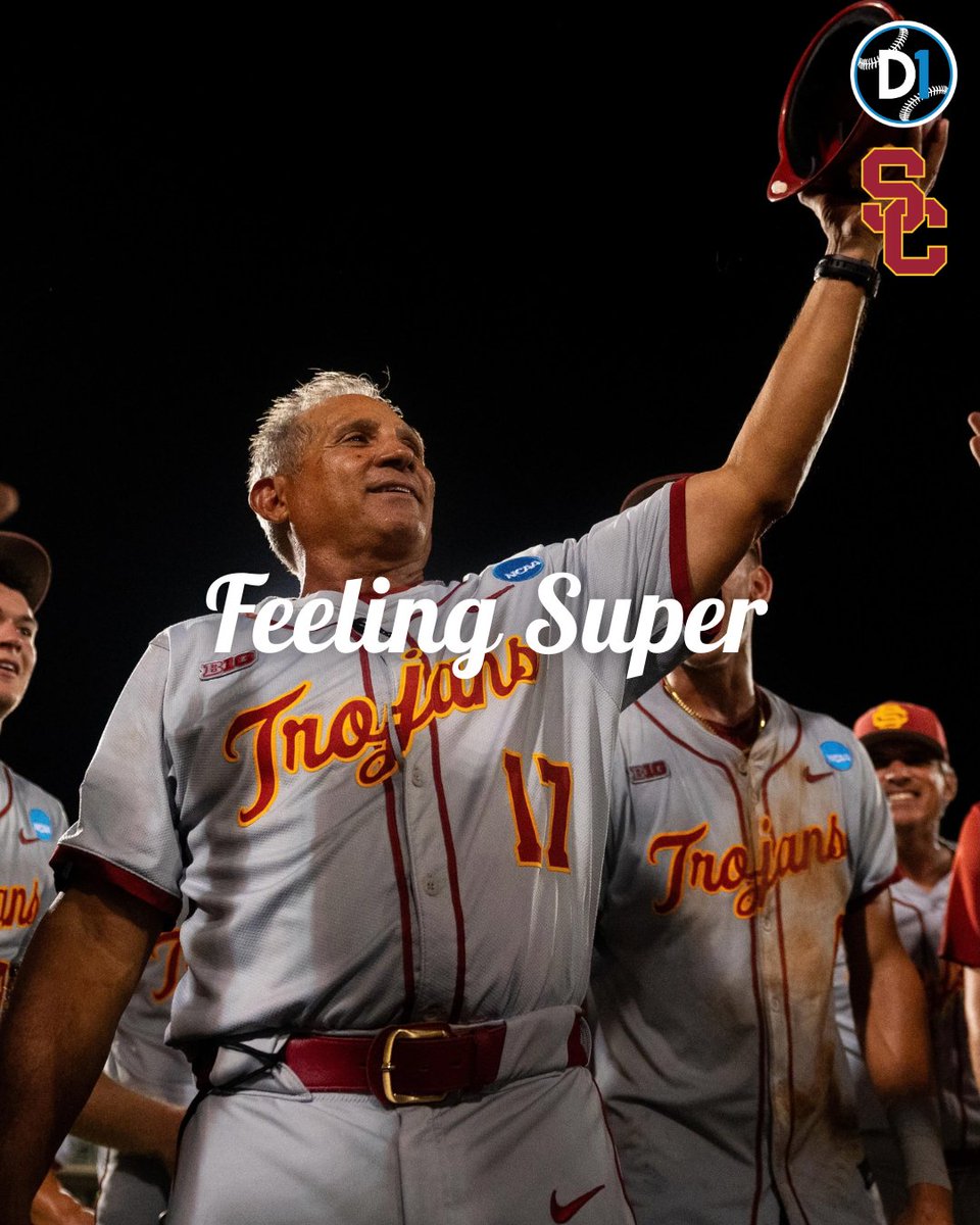 B1G_D1Baseball's tweet photo. The "S" in USC also stands for "Super" ✌️

📸 @USC_Baseball https://t.co/sVD2AYcWWO