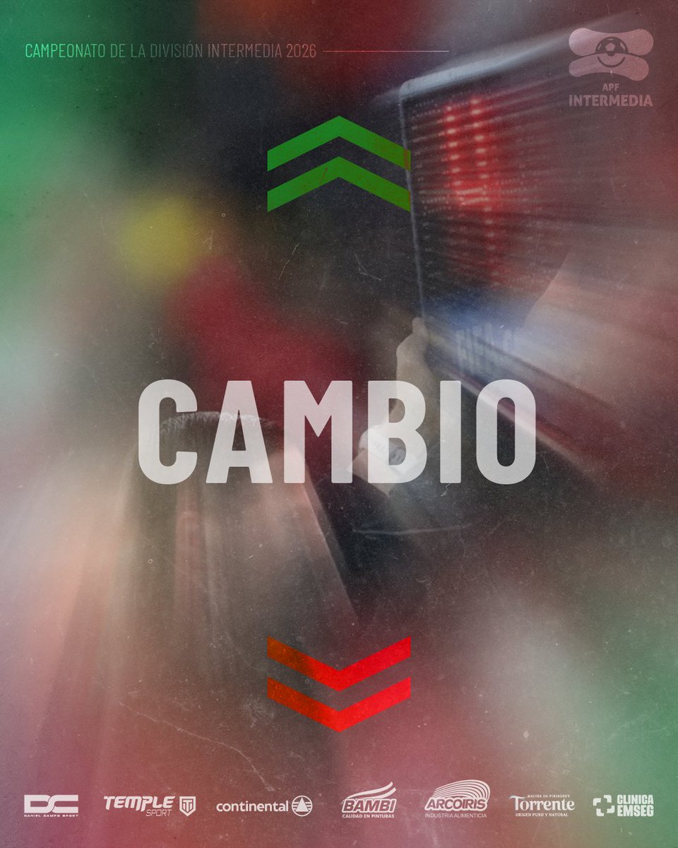 a_tembetary's tweet photo. 🏆 INTERMEDIA APF

📅 Fecha 11

🕒 70'

⤴️ José Toledo 
⤵️ Duvan Zarate 

⤴️ Matías Silvero 
⤵️ Diego Martinez 

#Paraguari 1-1 #Tembetary

¡Vamos Rojiverde!🔴🟢

#DaleTembe https://t.co/5QYZQHAl1N