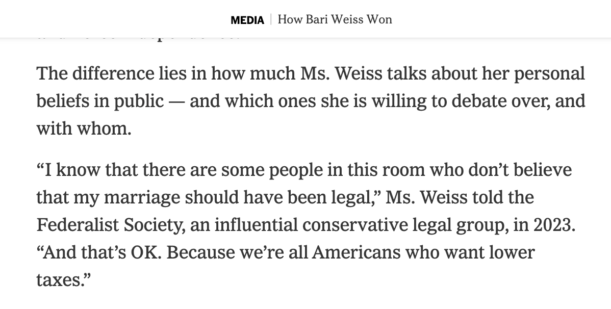 WaynesWhirled's tweet photo. @constans @Mutant187 @CathyYoung63 It's so obvious that you read nothing for your information other than the New York Times 🤣

NYT quote, and then the REST of the quote. Pay attention to the "but seriously" phrase 🤦 https://t.co/ejvjt4UAgt