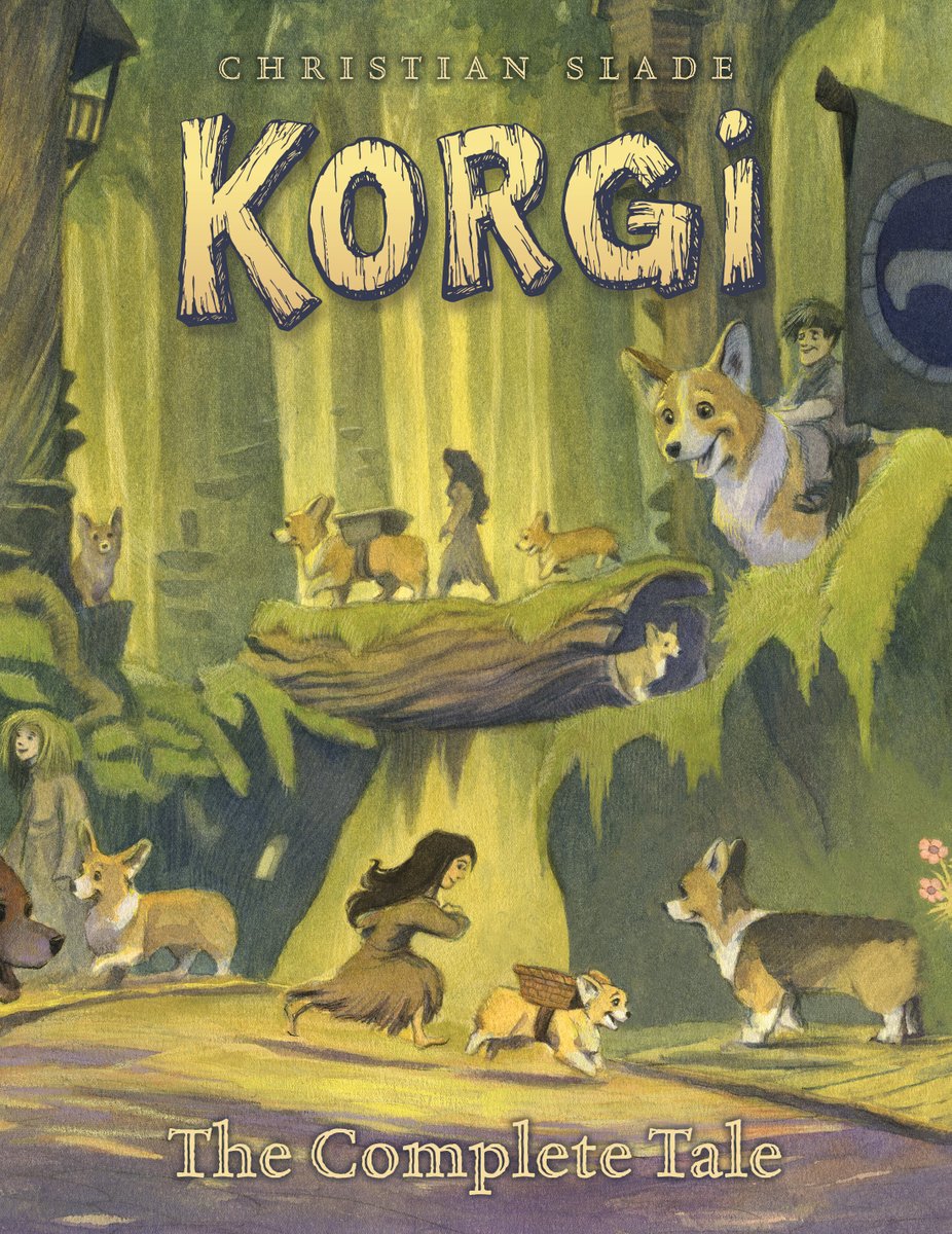 topshelfcomix's tweet photo. Hold your #Corgi close today and revisit the wondrous world of Korgi Hollow. Drawings of former #Disney animator Christian Slade makes every page a joy to behold for all ages!
Korgi: The Complete Tale is for eveyone. At bookstores.
#Korgi #InternationalCorgiDay #Corgi https://t.co/MFTzMIuYLr