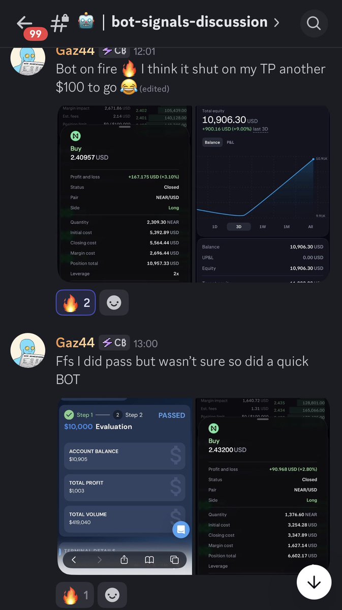 _cbtrades's tweet photo. Another member passing funded evaluation with @breakoutprop using @CBTrading ultimate crypto signal bot … 🔥 

Constantly delivering real, life changing results. Let’s go https://t.co/VaVQHeKt04