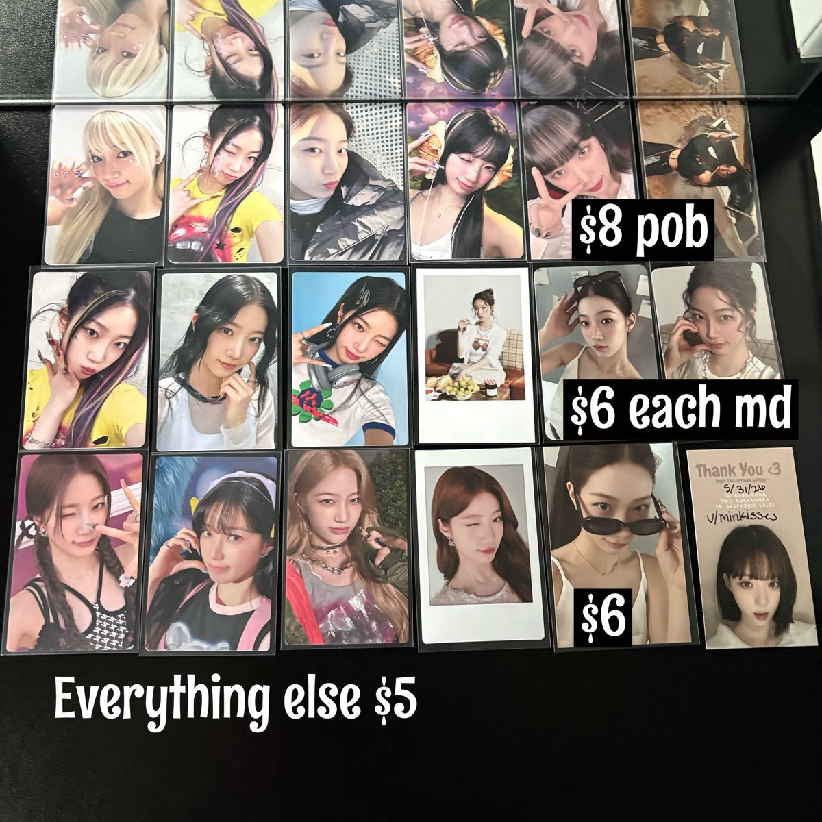 aurarohaa's tweet photo. WTS kpop photocards 

Price in pictures 
Open to offers and bundles 

Shipping: 
USA stamped: $1
USA tracked: $5
WW stamped: $2

Tags enhypen ateez twice Lesserafim jungwon jake san momo Mina kazuha chaewon jeongin in nct jeno jaemin pob preorder sale iso wtb https://t.co/btFgZLGJpX
