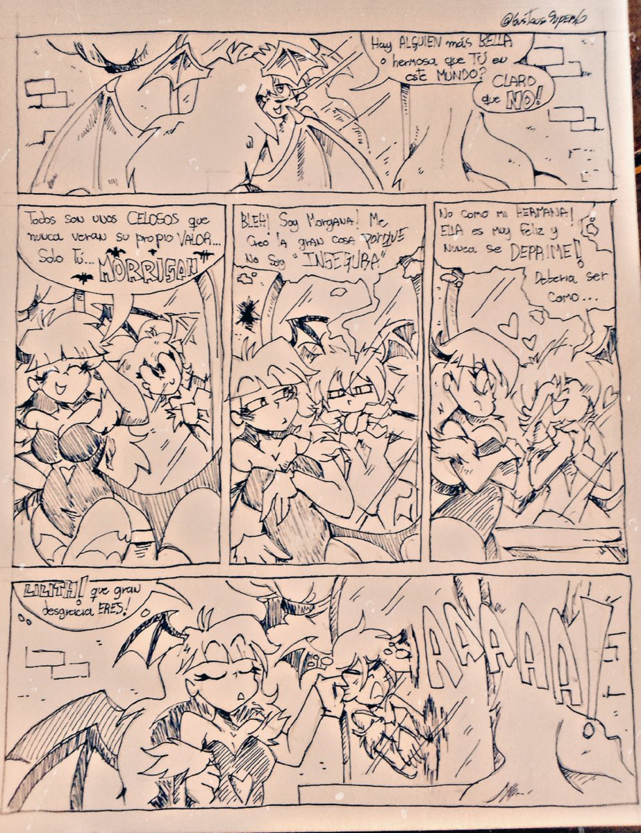 GustavoSuper6's tweet photo. Trying that Darkstalkers comic idea
Might actually give it a legit try (Spanish Mode)
#Darkstalkers https://t.co/V5Pm355hTv