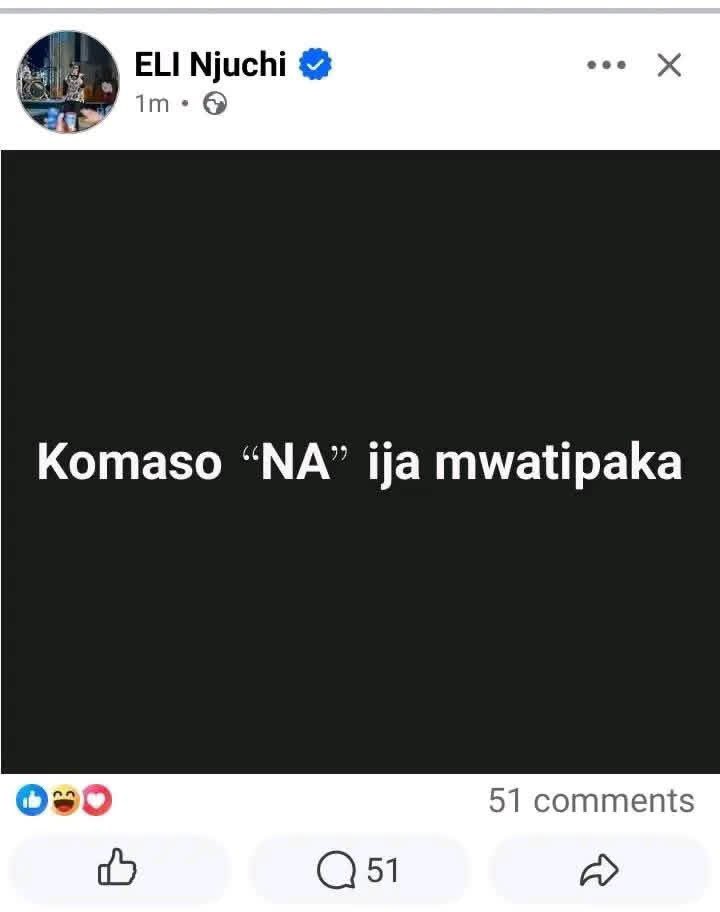 DonKhiva's tweet photo. So Eli thinks we are all  stupid?? 😂 After this post, him  and his team just released a statement that his page was hacked: “Namadingo is bigger than you, nfana relax, and he doesn’t depend on ghost writers. https://t.co/pAHpawjF9I