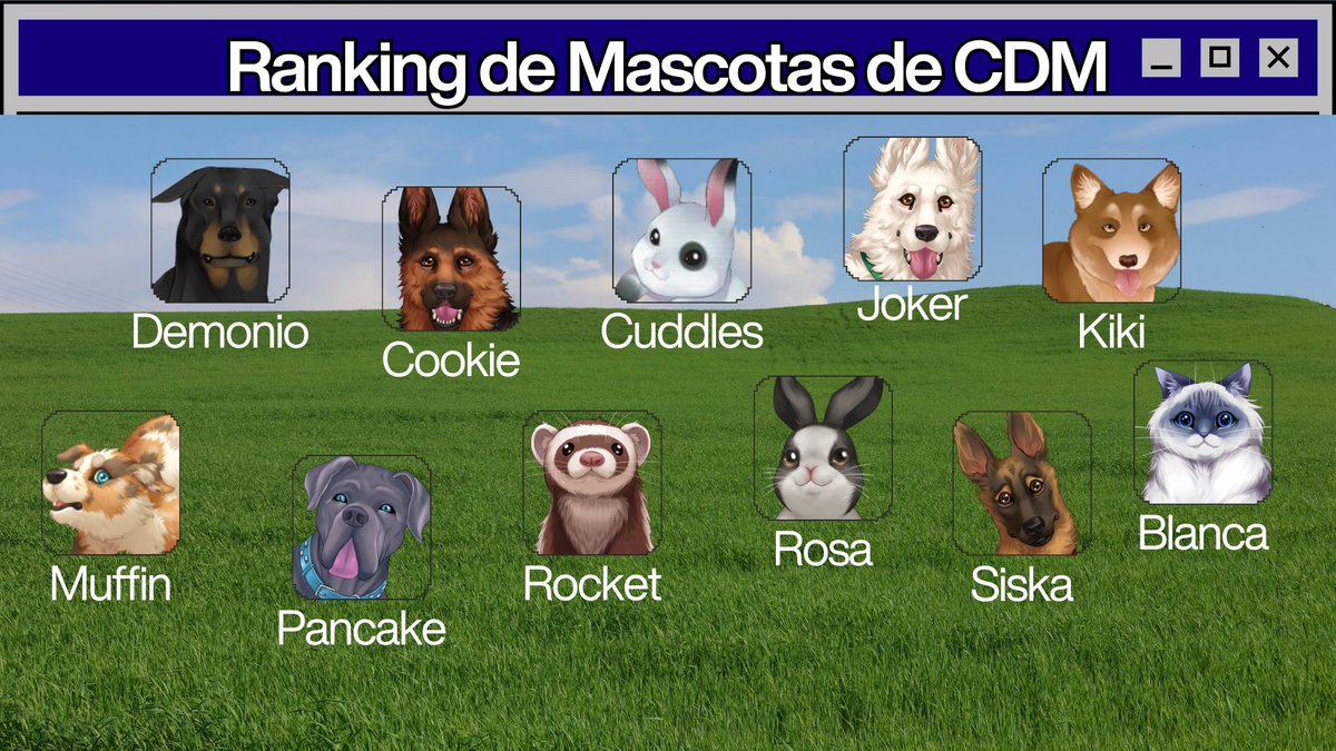 fresita_world's tweet photo. VOTACIÓN DE ELIMINACIÓN DE LAS MASCOTAS DE CDM #cdmtwt 
REGLAS:
💖Debes comentar el nombre de la mascota para eliminarlo
💖Solo es válido un comentario por usuario
💖Los likes también cuentan como voto
Buena suerte chikes, la dinámica tendrá una duración de 11 días https://t.co/3A34iicoOB