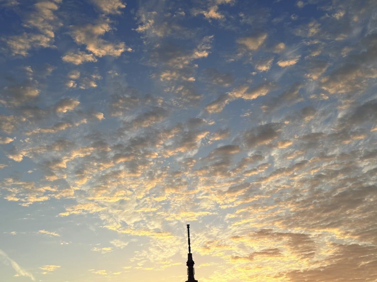 Awahime_love's tweet photo. 朝の空が好き❤️
あっという間に変わっていく空
1時間眺めていました。
のんびりできる朝
あなたは何をしていますか？ https://t.co/WGiqc8k0Lx