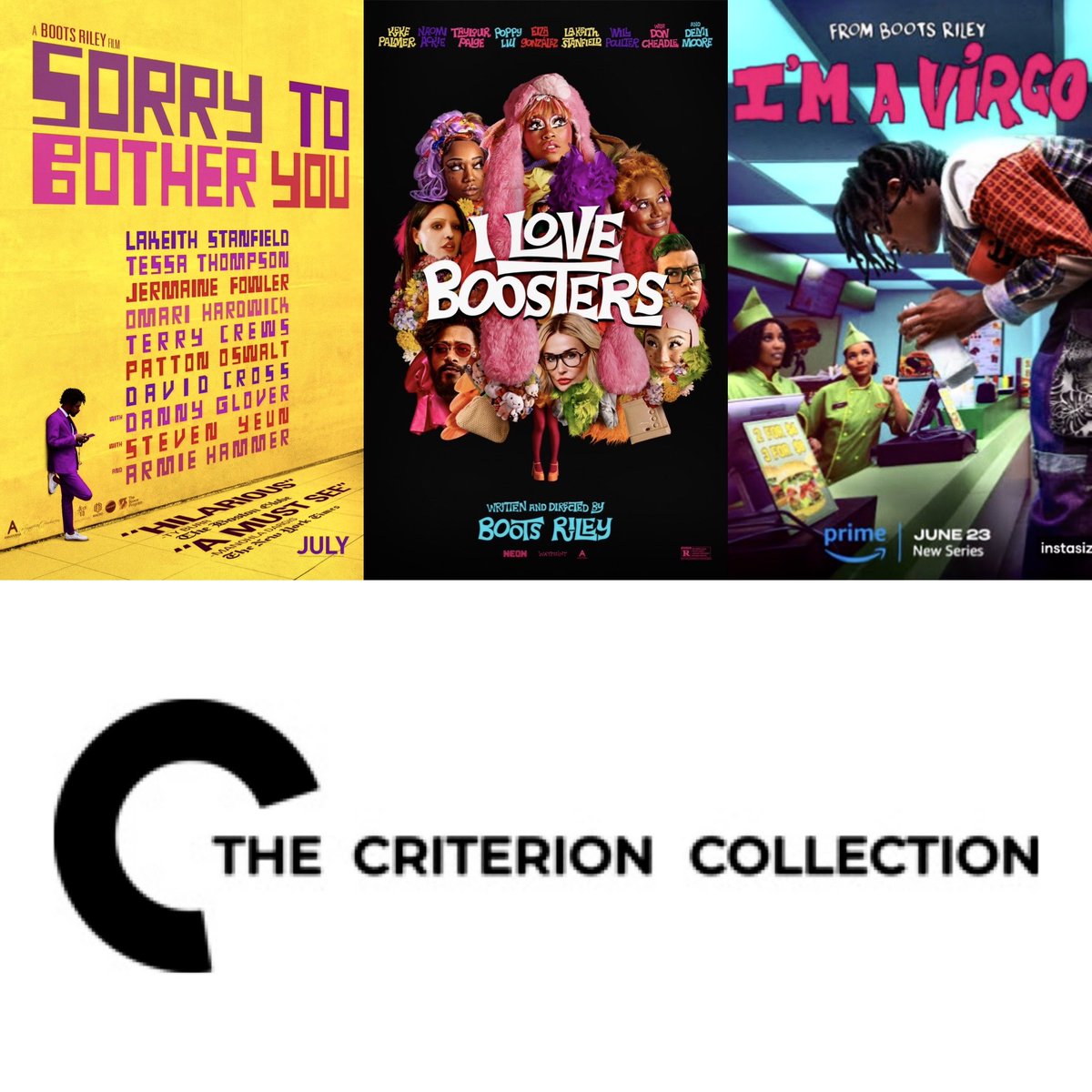 dawnofthediscs's tweet photo. In a recent Reddit AMA Boots Riley has stated he’s reached out to Criterion about a boxset of Sorry To Bother You, I Love Boosters, and I’m A Virgo.

Via Mr.DarjeelingLimited at Criterionforum

MORE INFO TBA

#criterioncollection #bluray #physicalmedia #sorrytobotheryou #bootsriley #Criterion #ImAVirgo #ILoveBoosters #Bluray #physicalmedia #Movie #Movie #Movies #Horror #HorrorCommunity #FilmCommunity #4KBluray #4KUltraHD 
 #physicalmedia #FilmstaGram #physicalmediaforever #bluraycollector #bluraycollection #Horror #HorrorMovie #HorrorMovies #Film #Cinema #CinemaLovers #FilmTwitter #Cinephile #MovieBuff #NowWatching
