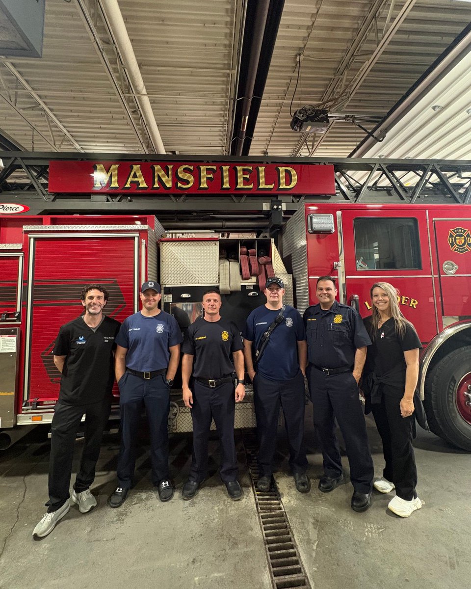 universalderm's tweet photo. We’re honored to support the first responders who serve and protect our communities every day. Our team provided free skin checks at the Mansfield Fire Department as a way to give back and highlight the importance of skin health. https://t.co/zT1Ndnh858