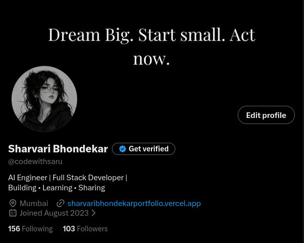 Sharvari Bhondekar tweet media