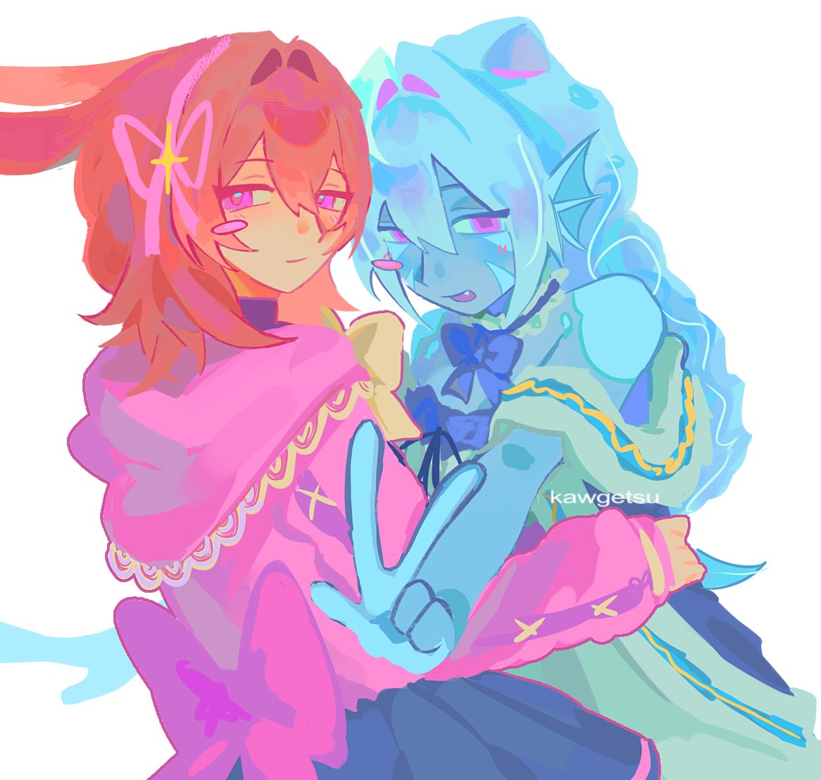 kawgetsu's tweet photo. lets depend on each other #dol9hinfanart #sososhaunfanart https://t.co/odnLRYYFkk