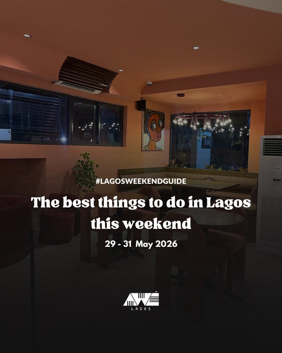 AweLagos's tweet photo. Lagos is fully outside this weekend✨

From beach movie nights and live acoustic performances to opera, comedy shows, brunch parties, raves, and Nigerian pop culture trivia; here’s your curated guide to the best things happening in Lagos this weekend.

#LagosWeekendGuide https://t.co/1nUb4H0vSB