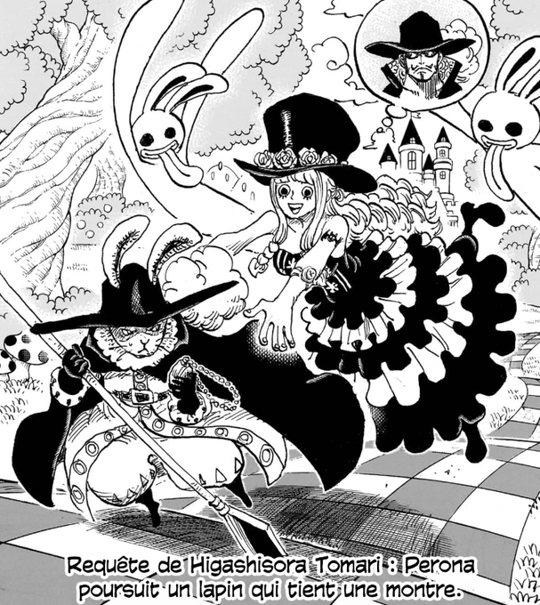 Onizuking_OP's tweet photo. #ONEPIECE1184
Oda multiplie les clins d'œil à Mihawk récemment

1164 : Lapin déguisé en Mihawk avec une horloge
1181 : Épée et mouvements d'Imu similaires à Mihawk
1184 : Nouveau personnage avec exactement le même SFX design que Mihawk https://t.co/rJfao18V4k