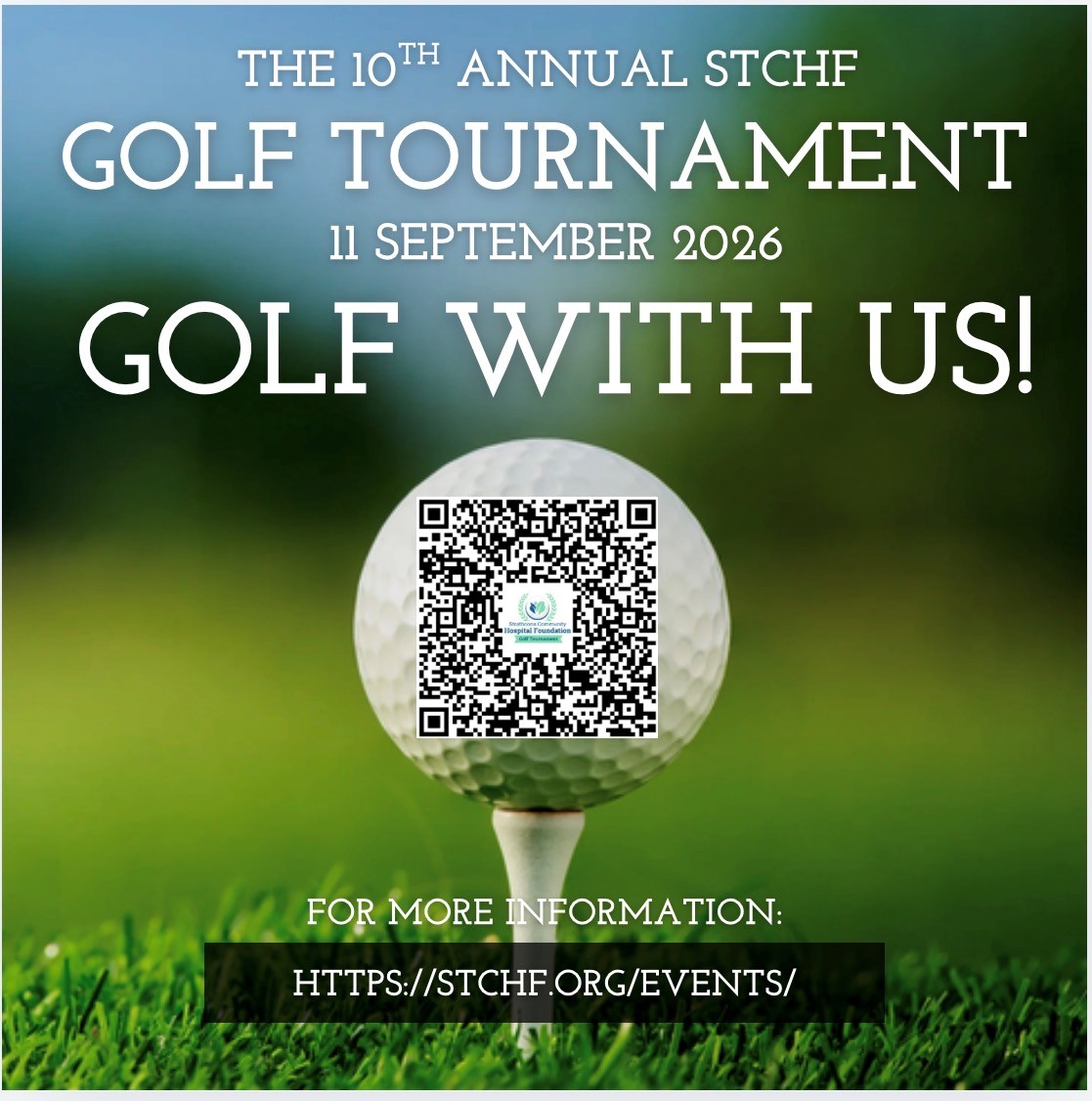 StrathconaHosp1's tweet photo. ⛳🏌️‍♂️ The countdown is on! Join us for the 10th Annual STCHF Golf Tournament on September 11, 2026!

Gather your team, enjoy a fantastic day on the course, and help make a difference in local health care. Every swing supports the purchase of 2 Glidescopes for the Strathcona Community Hospital. 💙

Golf spots are filling quickly - don’t miss your chance to golf with us!

📅 September 11, 2026
 💲$250 per golfer ($50 Charitable Receipt)
 🌐Register or become a sponsor at https://t.co/cpSOQC3rLs