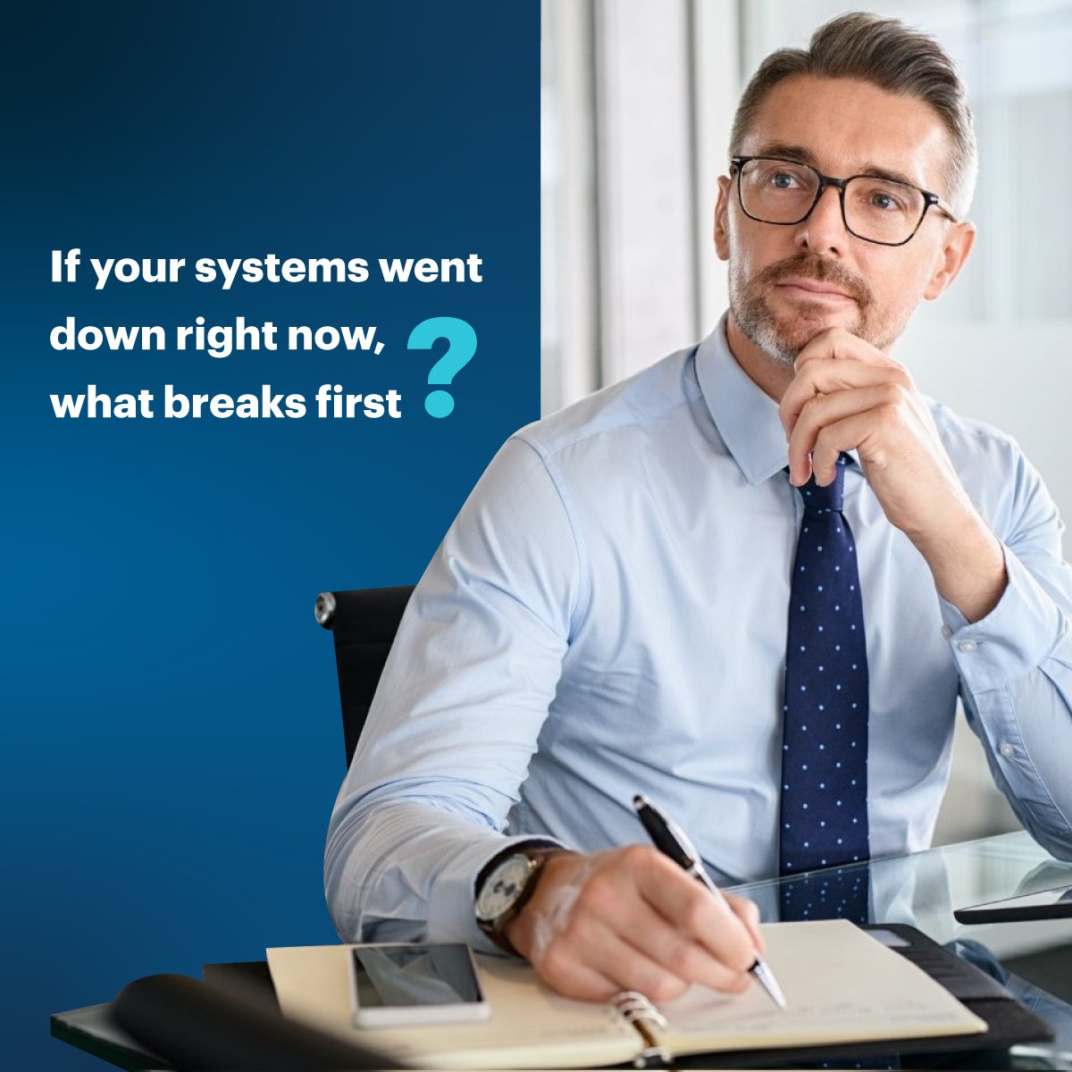 onestepsecureit's tweet photo. Thursday Reality Check: If your systems went down right now, what breaks first? 

Email? Payroll? Scheduling? Customer files? 

That is why cybersecurity is not just about threats. It is about business continuity. 

#CyberSecurity #BusinessContinuity #OneStepSecureIT https://t.co/aUv07WBmDu