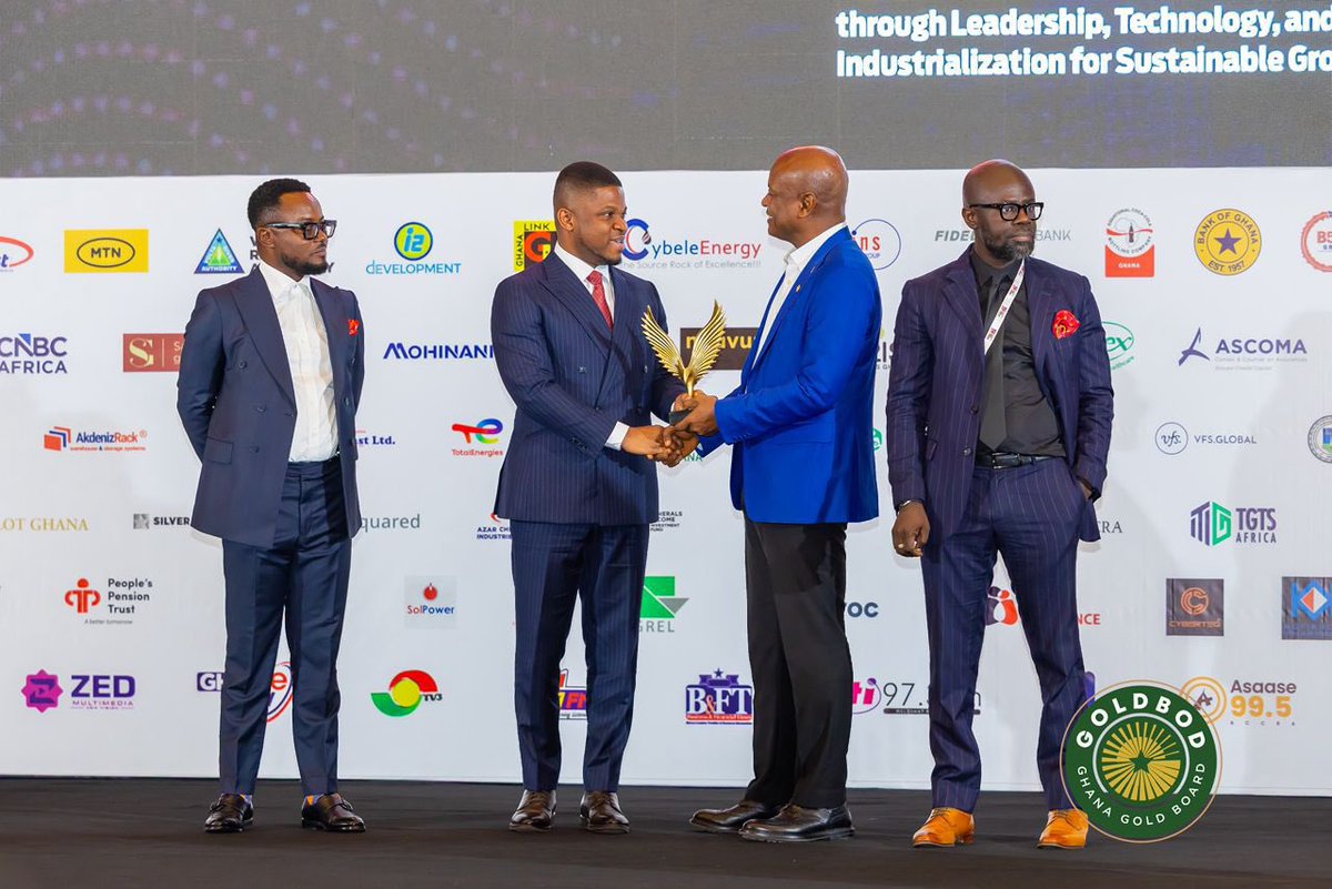 SamuelAyeh13's tweet photo. GOLDBOD CEO, SAMMY GYAMFI ESQ. AWARDED WITH THE PRESTIGIOUS OVERALL BEST CEO OF THE YEAR AWARD- PUBLIC SECTOR, AT THE 2026 CEO SUMMIT. https://t.co/OflGeNf7cu