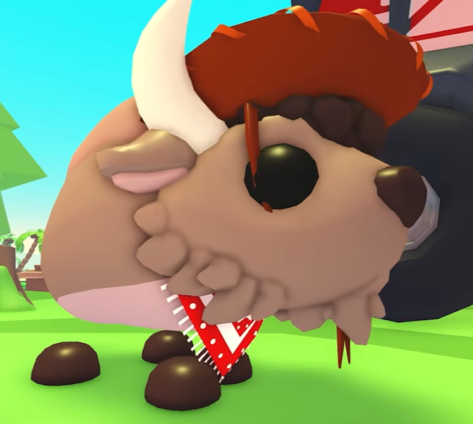 AdoptMeAcademy's tweet photo. FIRST LOOK OF THE BISON PET!🦬 

What do you think, do you like it?
#AdoptMe https://t.co/05NR3gWil1
