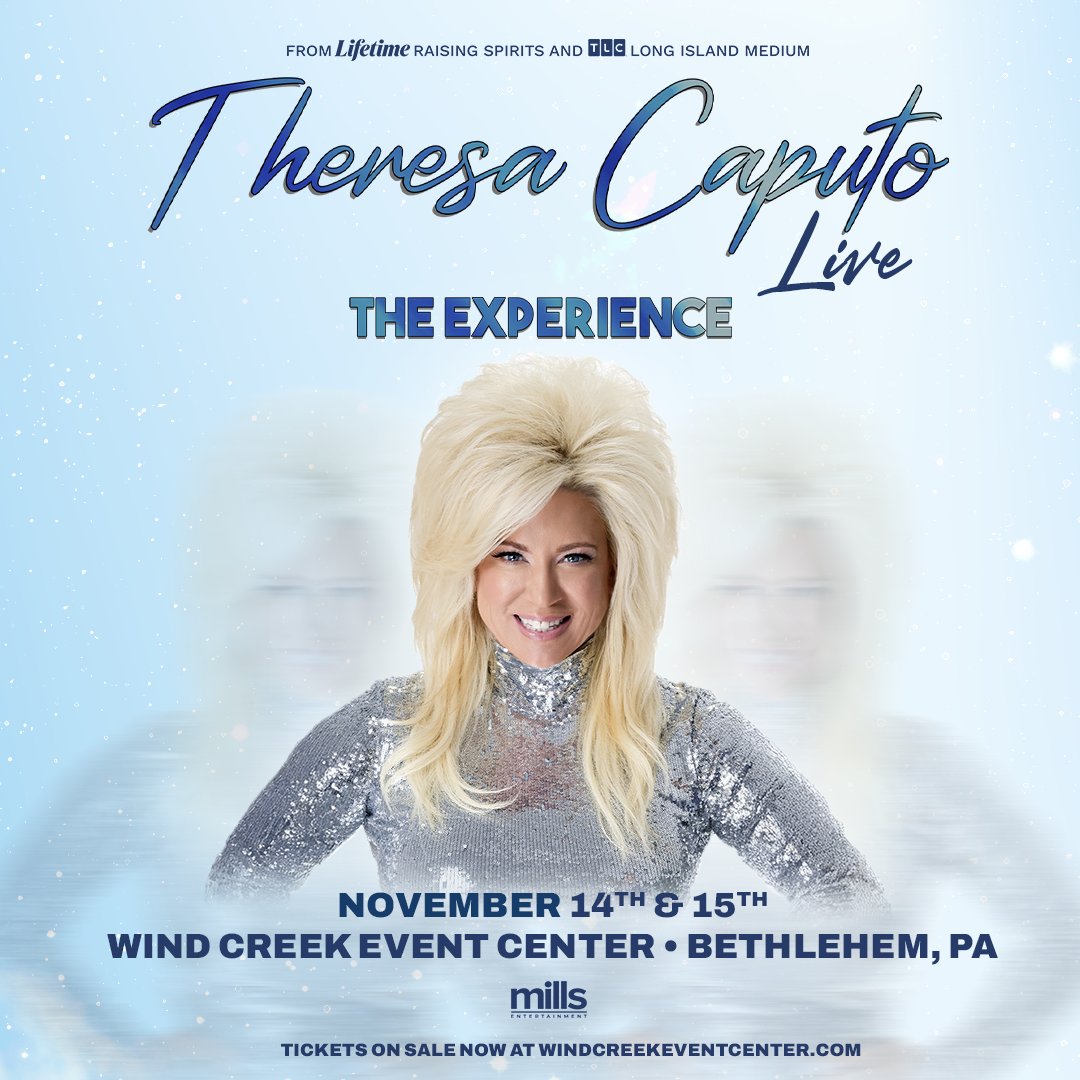 theWCEC's tweet photo. Theresa Caputo LIVE: The Experience returns this November 14th and 15th!
Click here for tickets --> https://t.co/L1hTckKLSM https://t.co/A1NTcvRUJw