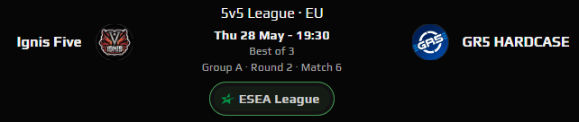 IgnisFive's tweet photo. Dziś 19:30 play-offy  @ESEA League
Bilans w playoffach 1:0 więc manifestujemy kolejnego wina.

Streamek klasycznie u @N3ktoo   🙏

https://t.co/mWLHFyapwb

@UGPolska https://t.co/HWGIMvmCH7