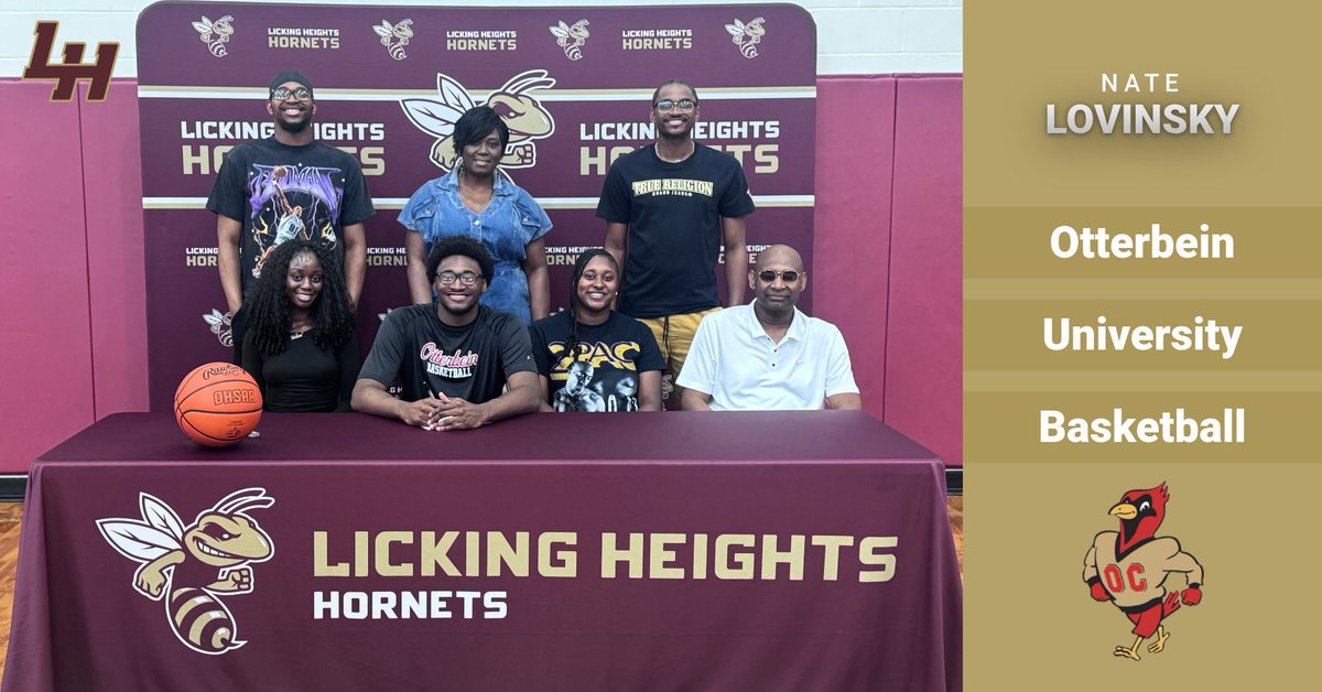 HornetsOfLH's tweet photo. Congratulations to Nate Lovinsky who  will be continuing his basketball career at Otterbein University!! #NextLevel #GoCardinals #HornetsTakeFlight https://t.co/ELEdsuDZ9s