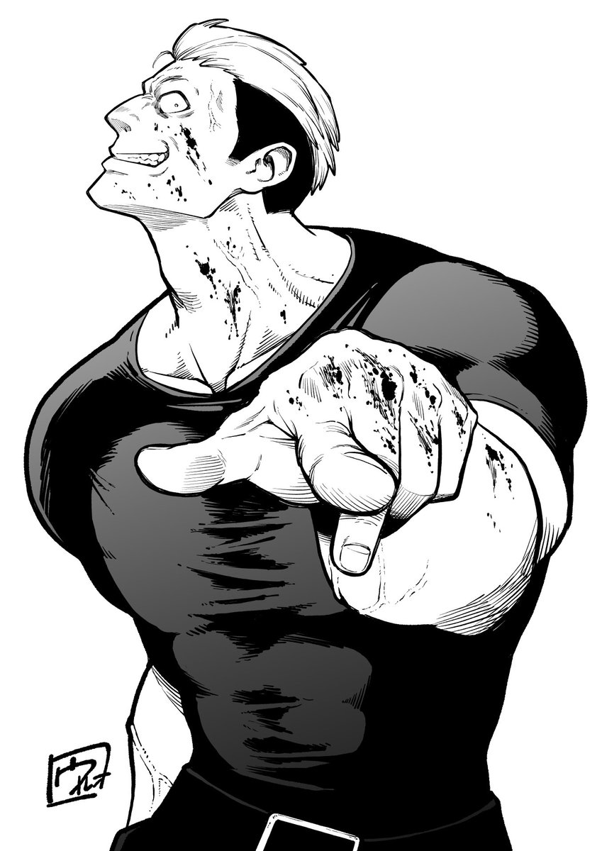 uruooohasi's tweet photo. 山崎竜二
＃格ゲーキャラ描こうぜ　#fatalfury　#KOF https://t.co/l7M0rtvPuB