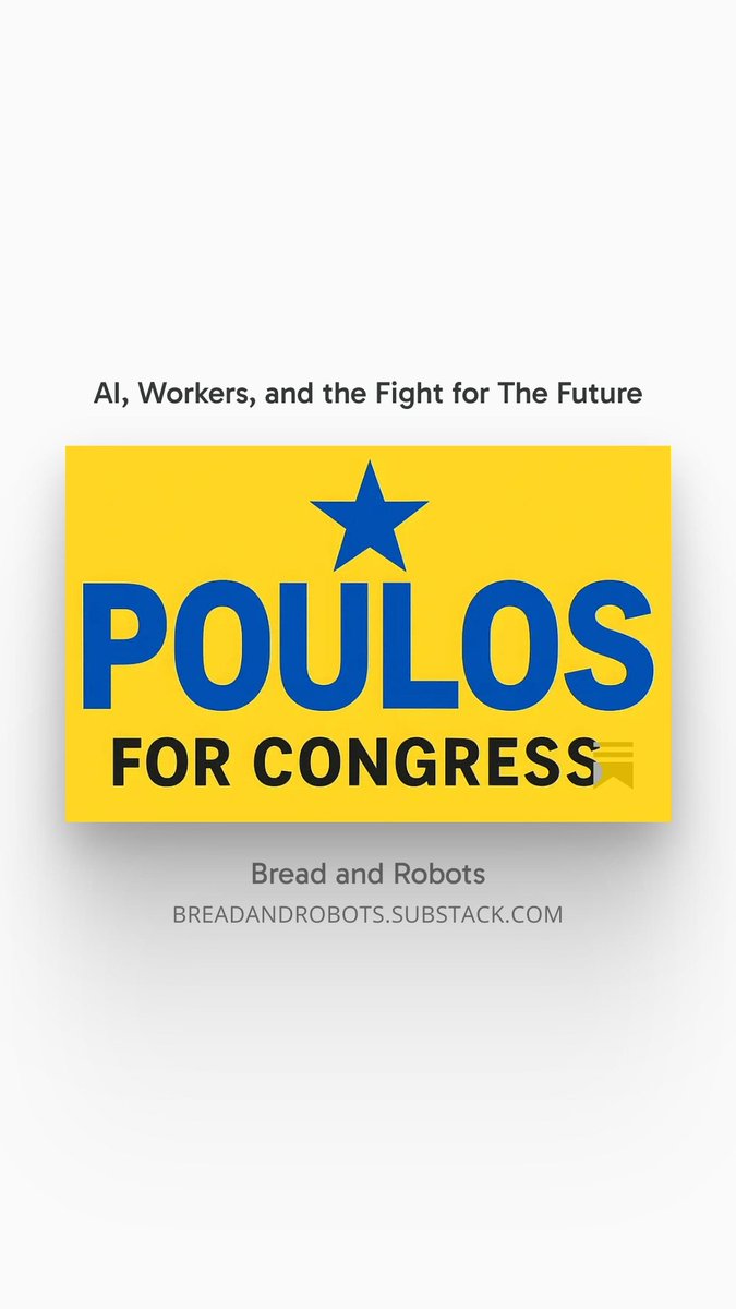breadandrobots's tweet photo. New episode of Bread and Robots ✨ 

I speak with @jasonvpoulos—a #technoprogressive AI researcher running for Congress in MA-4—about #UBI, #jobsguarantee, #AIDividend, #MedicareForAll, and a framework for harnessing the power of emerging tech for all.

[https://t.co/YBp0ECMBJD] https://t.co/uaRYaRisRP