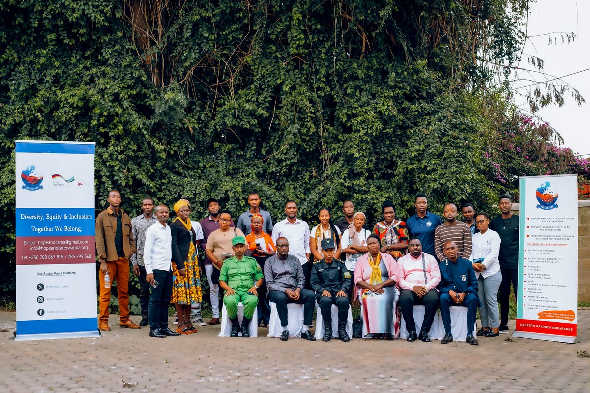 hopeand_care's tweet photo. Yesterday, Hope and Care, with support from @giz_rwanda , organized a workshop on Equity and Inclusion for JADF Members in @KayonzaDistrict  The session focused on strengthening the capacity of JADF members to integrate equity and inclusion https://t.co/PctkZoEDds