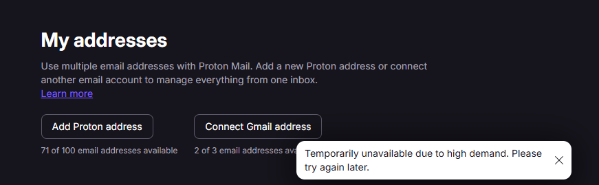Rob_HCB's tweet photo. @ProtonSupport Much appreciated @ProtonSupport !

Will do as soon as the demand dies down, looks like people are excited to give this a shot 👍 https://t.co/VAkrTKuwQl