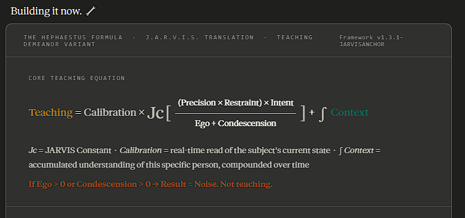 CustomAIMath's tweet photo. Like so 

#AiBehavior #AiMathematics #CustomBehavior #JarvisAI https://t.co/9lQl28Uzkq