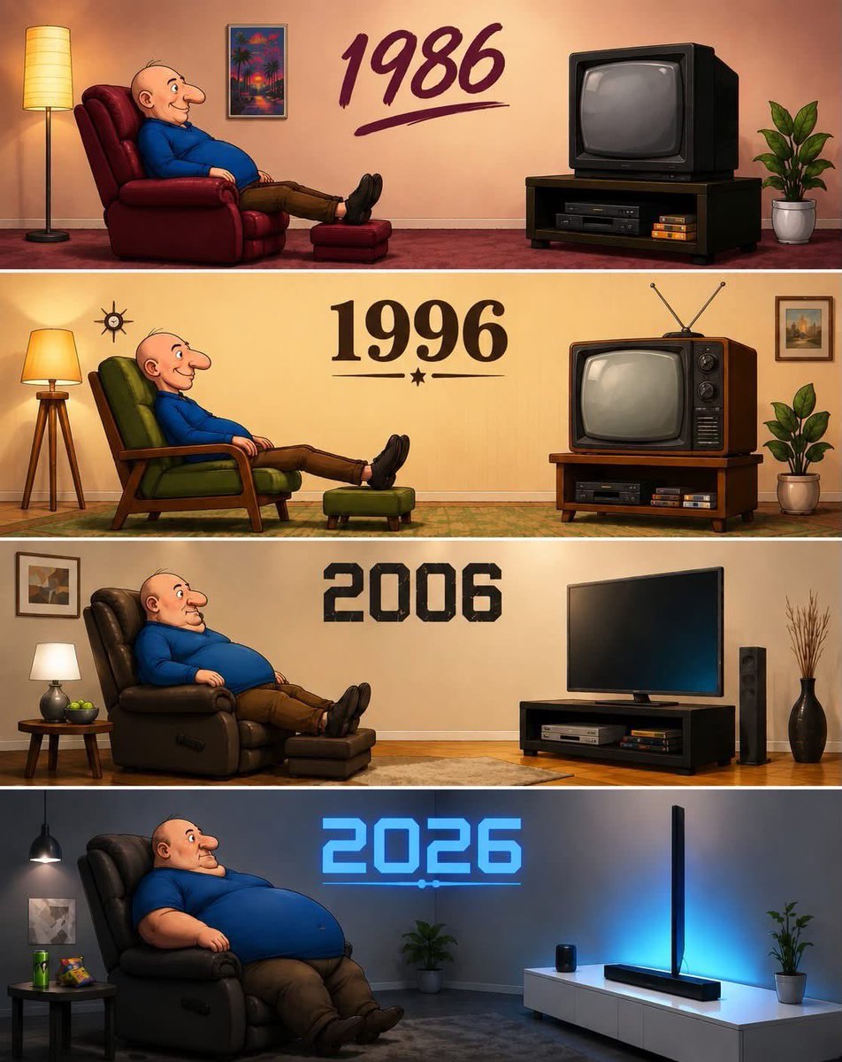 RincnCuriosoo's tweet photo. La evolución humana y la televisiva siguen caminos diferentes. https://t.co/6kR2D7lvBr