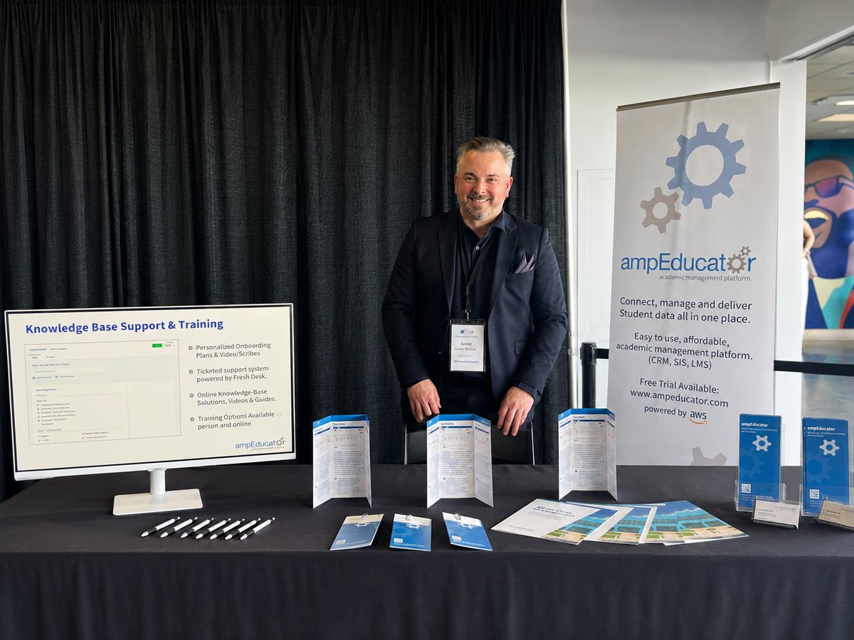 ampeducator's tweet photo. ampEducator is proud to sponsor the 2026 Career Colleges Ontario Annual Conference!

Jamie, our co-founder, is onsite connecting with career college leaders, educators, and industry partners from across Ontario.

We’re excited to support conversations around innovation, student success, and the future of career education. 

If you’re attending the conference, be sure to stop by and say hello!