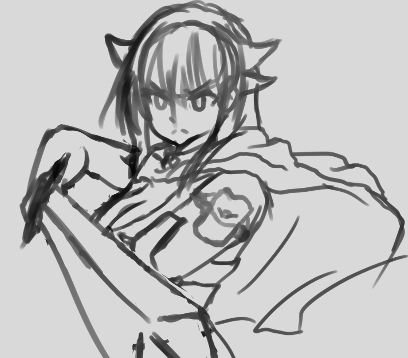 doppelmult39574's tweet photo. Hello everyooone! 🤍I'm a little sad my later drawmings haven't been hitting as hard as they had been, but I think I'm learning to do things faster or better so I'll take my little victories! How are you guys doing? As for me I'm struggling trying to draw a sword😭 https://t.co/Zisw2zeKY0