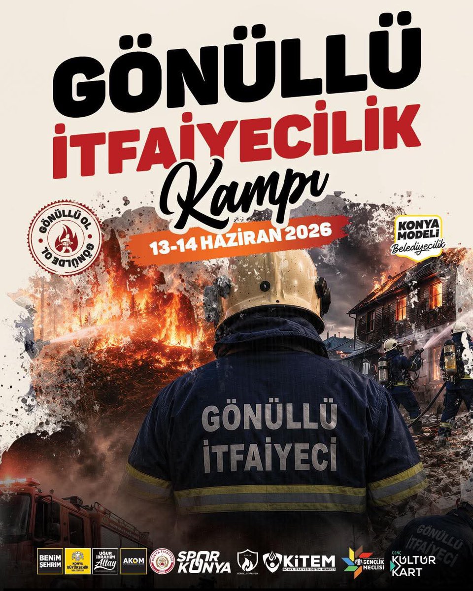 konyaprestijtr's tweet photo. 🚒 Konya Büyükşehir Belediyesi tarafından düzenlenen Gönüllü İtfaiyecilik Kampı başlıyor.
Detaylı bilgi: https://t.co/3wRFSJDSaR https://t.co/OXLWhDMkza