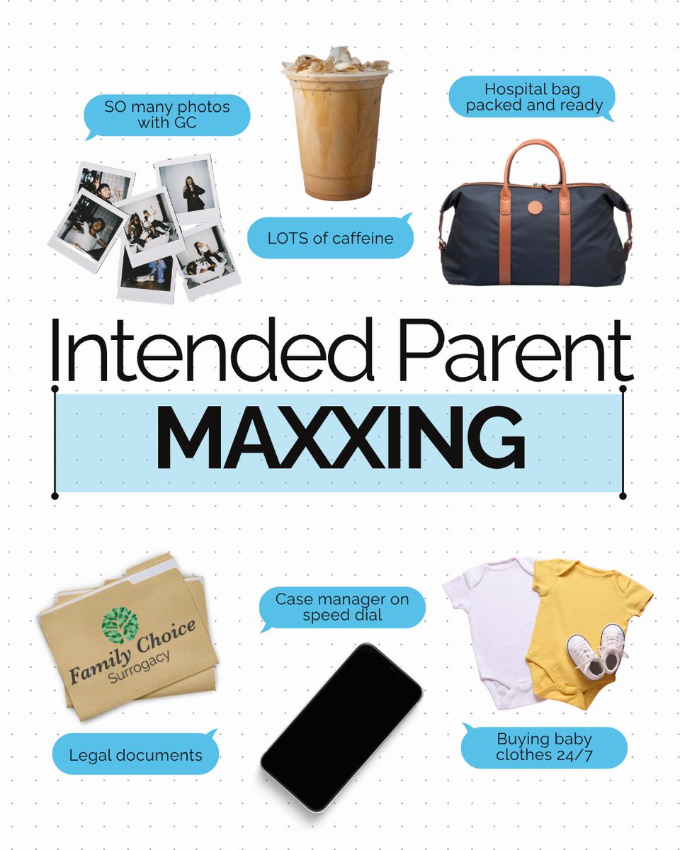 FCSurrogacy's tweet photo. Are you intended parent MAXXING? https://t.co/iXuK6shI8T