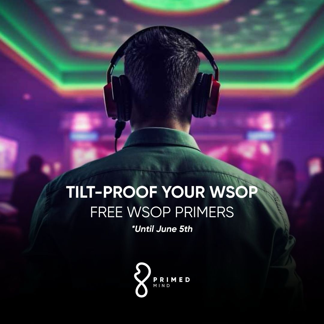 ElliotRoe1's tweet photo. To celebrate the start of the WSOP,  until June 5th my WSOP Mindset Audios are completely free on
@primedmind 

Built to help you stay calm, focused, and emotionally controlled deep into the toughest MTTs.

You can also access them in the first comment below with no signup or email required, just click the page and listen to  the audio

Enjoy the WSOP everyone! #Mindsetmatters