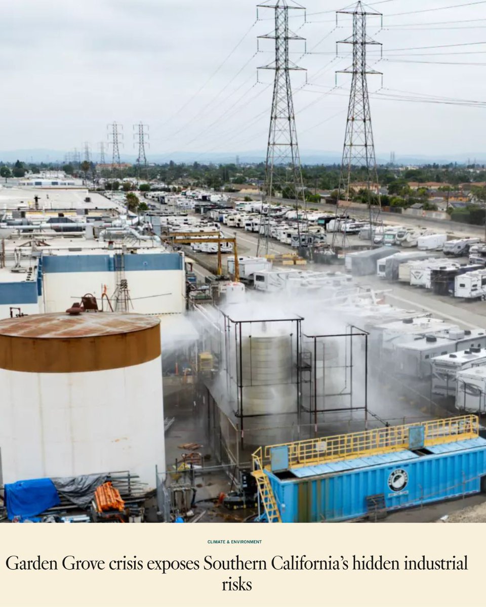 SierraClubCA's tweet photo. ⚠️ 50,000 people evacuated in Garden Grove over a chemical explosion threat and experts warn it will happen again. SB 954 is critical. Read more: https://t.co/rp57fMfn3v https://t.co/BaXF07O7Fj
