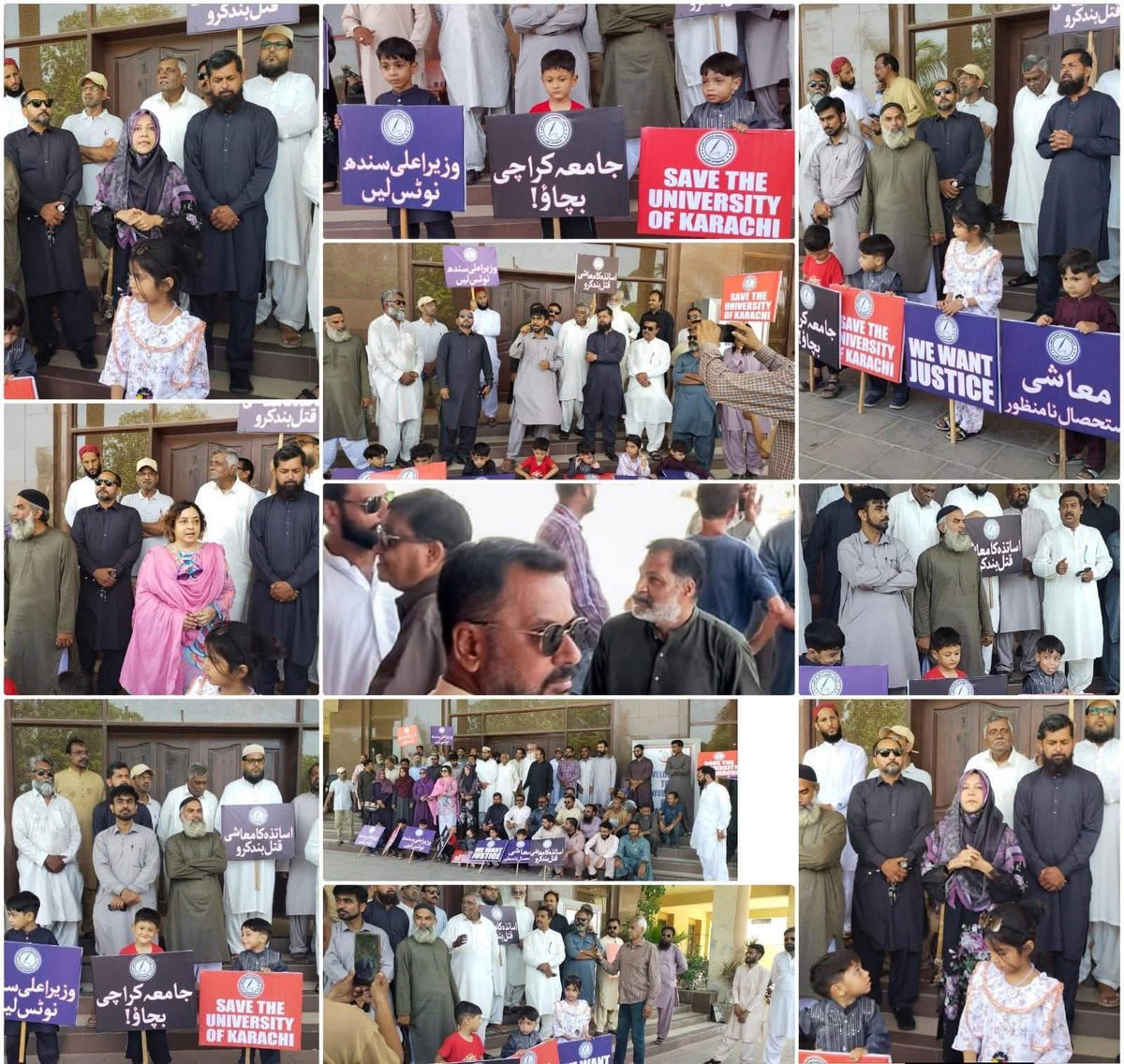 Taimur_Laal's tweet photo. KU Teachers, Staff Defy Eid to Continue Struggle Against Cuts, Administrative Failure https://t.co/VHTv8KrzUV