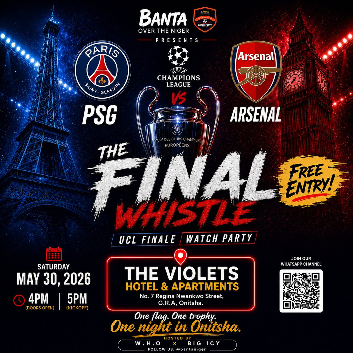 bantaniger's tweet photo. Join us again this Saturday at Violet for the UCL Finale https://t.co/i0fJZtM8L2
