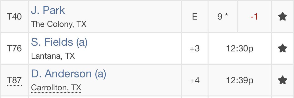 CoachATechED's tweet photo. @Hebron_HS @hebron_golf has 3 (two former hawks and one current) ladies playing in the Women’s Texas Open in grapevine. Kinda cool seeing the talent from the same high school. @WomenAllProTour @NTXPGA https://t.co/qATplFIcst