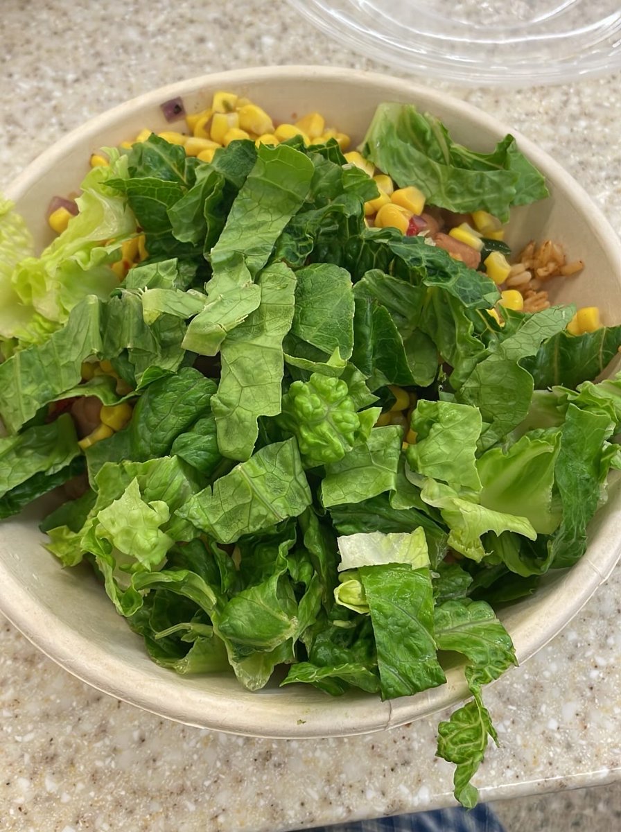 _yur1lov3r's tweet photo. rice and bean bowl with lotsss of lettuce :3 https://t.co/NQtHRynHqV