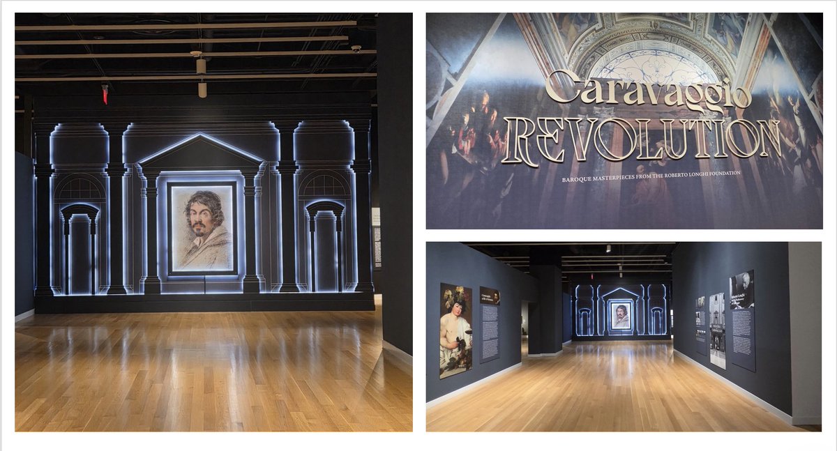 AdmarkGraphics's tweet photo. Helping bring Caravaggio | Revolution: Baroque Masterpieces from the Roberto Longhi Foundation to life at Mint Museum Uptown through immersive graphics and dramatic visual storytelling. Photos by Katie Bayer. https://t.co/Kd9O3LSdNa