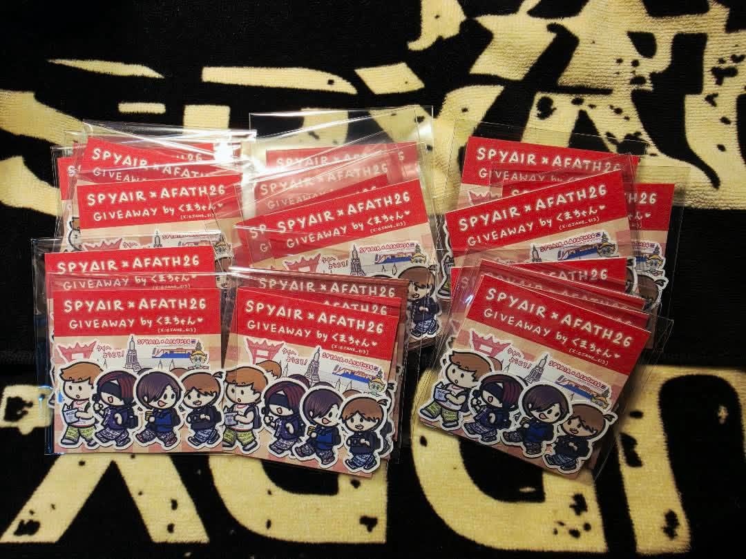 JANE_613's tweet photo. ฝากรี
GIVEAWAY🎁
SPYAIR / AFATH26

Sticker SPYAIR in Thailand🇹🇭
QTY: 20 sets (1set/person)
Date : 30-May @ AFATH
Location : TBA
(จะแจ้งให้ทราบทีหลัง อยู่กับป้ายผ้าของเพจนี่แหละ)

มารับกันน้า ตั้งใจวาดมากเลย 🥺🤲 https://t.co/8hhmGDROQl