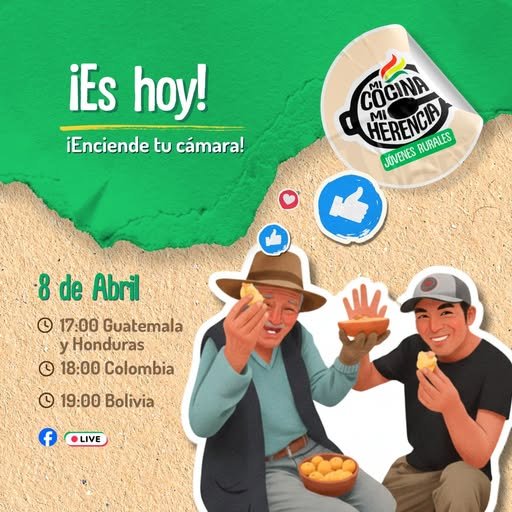 FIDA_LAC's tweet photo. 📢"Mi Cocina, Mi Herencia" es una iniciativa de HUELLAS, proyecto liderado por @ICCOLatam, con apoyo financiero de @FIDA_LAC, para promover la alimentación, patrimonio cultural, conservación ambiental y el valor de los territorios, junto a los jóvenes y las comunidades rurales. https://t.co/pRBQR4Dr9L