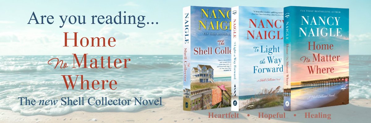 nancynaigle's tweet photo. New! HOME NO MATTER WHERE - available at all your favorite places to buy books. Digital - Audio - Trade Paperback #womensfiction #beachread #northcarolina https://t.co/uatuLhpXv4