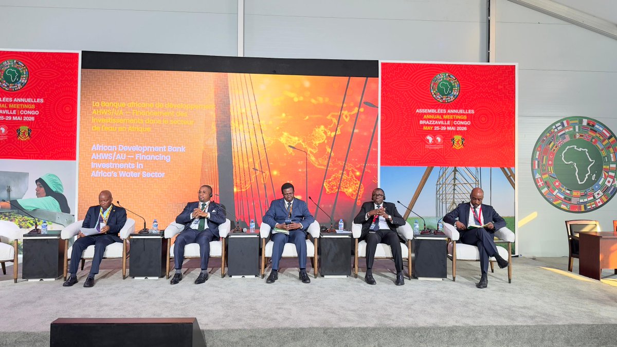 AWFbroadcast's tweet photo. A call to finance water investments:
"The @AfDB is taking the @African Water Facility to a next level with the Facility’s new strategy for 2026-2030, which reflects a renewed determination to move from ambition to implementation". https://t.co/0Xkj1yECxD