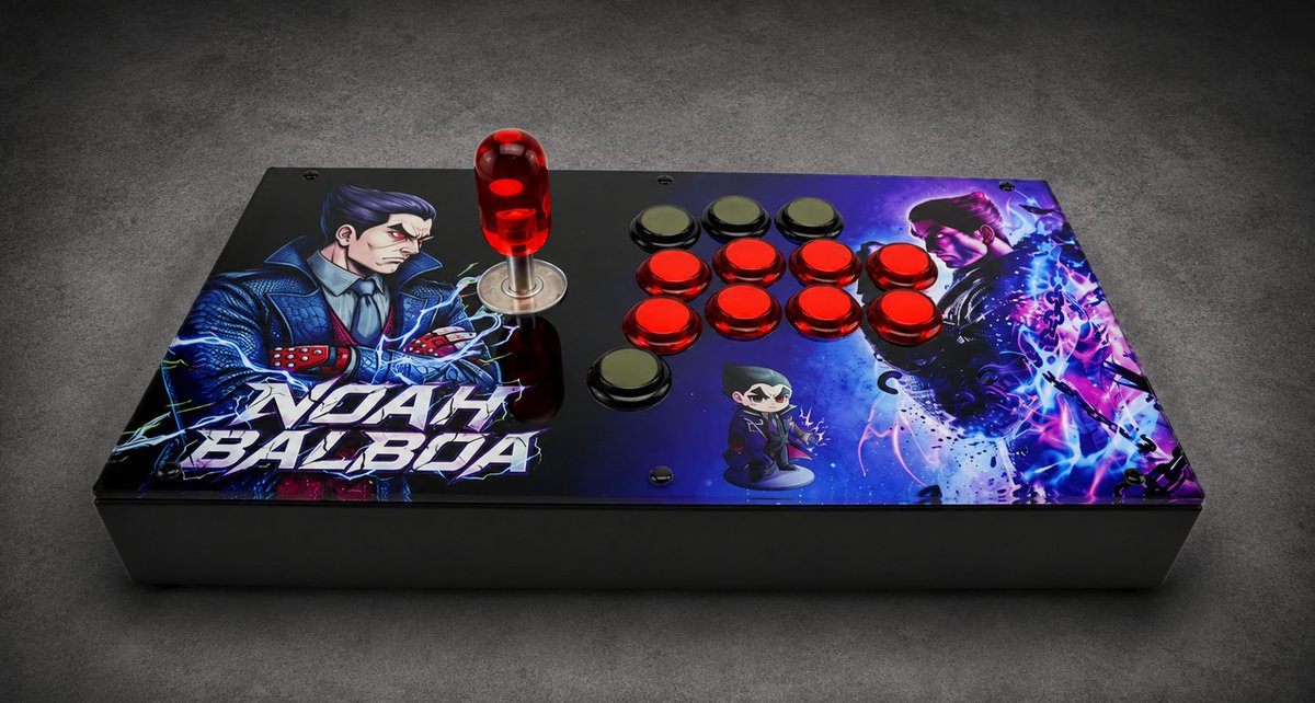 FightBoxArcade_'s tweet photo. ๐น๏ธ Best weapon for Tekken 8 โก
Meet the Fightbox M8 Cross UP
๐น Stick: Samducksa Knee Lever โ Neo Edition
๐น Buttons: Crown/Samducksa SDB-203C
๐น Powered by Brook Gen5 Board
Precision. Speed. Electric Wind God Fist ready. โก๐
#Tekken8 #FightStick #ArcadeStick #FGC #Mishima #Kazuya #FightboxArcade #BrookGaming