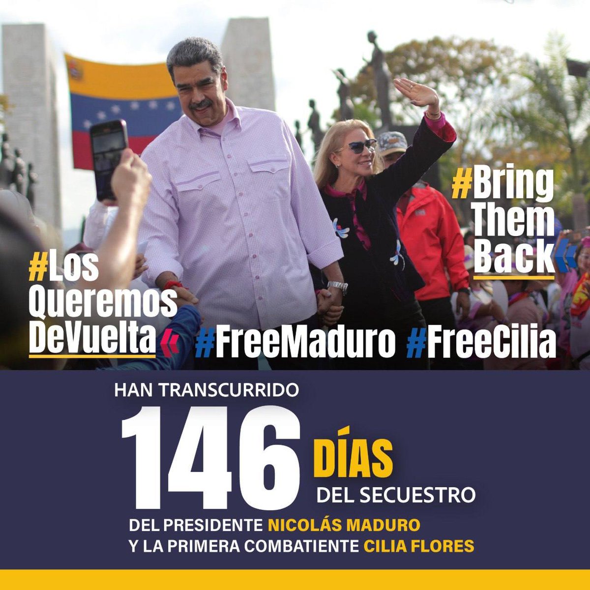 EmbajadaSenegal's tweet photo. Nicolas Maduro Moros, Presidente Constitucional de Venezuela,
Cilia Flores, Primera Dama y Diputada a la Asamblea Nacional.
#Bringthemback #Losqueremosdevuelta #NicolásMaduro #CiliaFlores #Venezuela https://t.co/rTuw6PFqBU