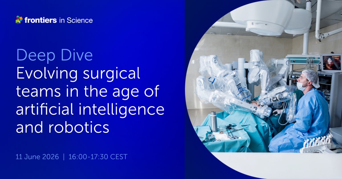 FrontScience's tweet photo. What does the future operating room look like? Hear from Frontiers in Science lead article authors and fellow experts on advances in AI and robotics that could reshape surgical roles and improve patient outcomes. Register for the webinar ➡️ https://t.co/y3EF9zmNgH
#FrontiersIn https://t.co/U6R1m63xRm