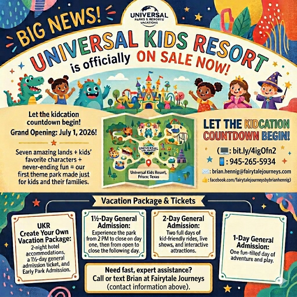 DocDisneyFTJ's tweet photo. Universal Kids Resort in Frisco, TX, is on sale now! https://t.co/kN74zCqGH7